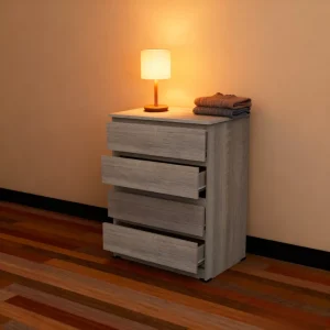 Lemari Baju Laci Kayu 4 Susun Minimalis Sideboard Buffet Serbaguna