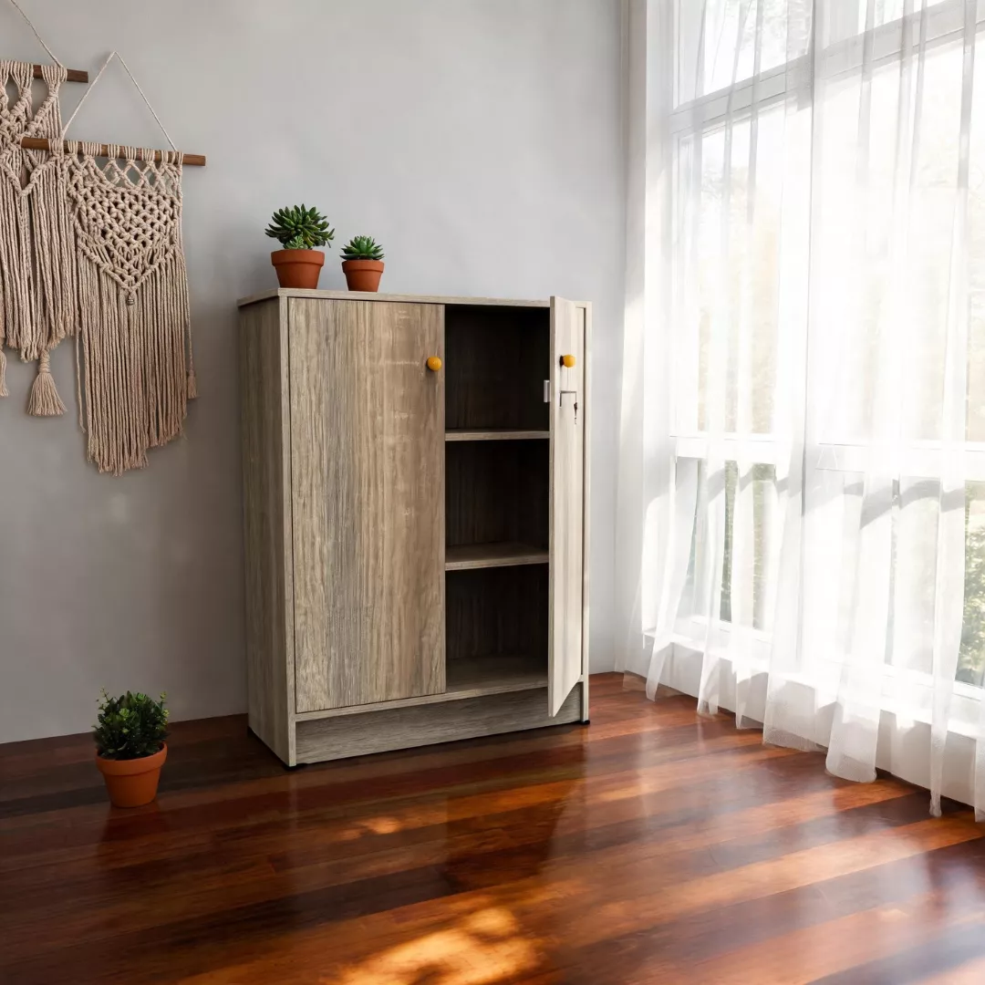 Lemari Kamar Minimalis 3 Tingkat / Kabinet Baju Serbaguna Susun - Gambar 2