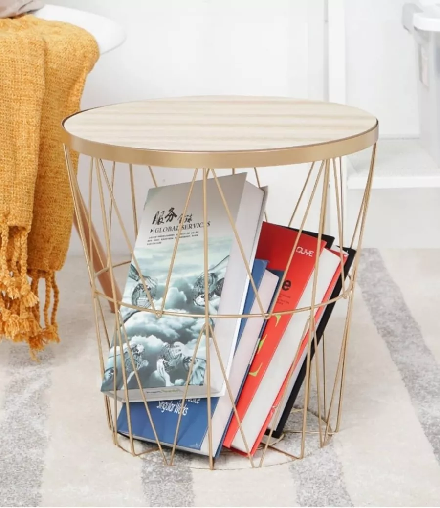 Meja Teras Bulat Besi Minimalis 38 cm - Gambar 2