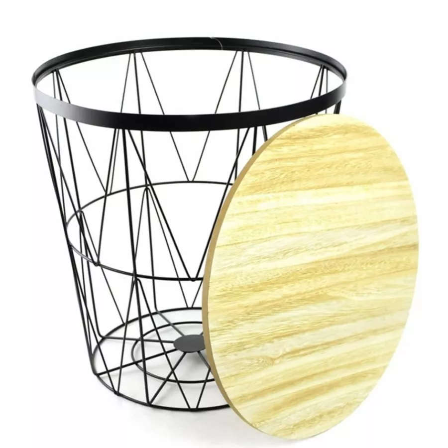 Meja Teras Bulat Besi Minimalis 38 cm - Gambar 4